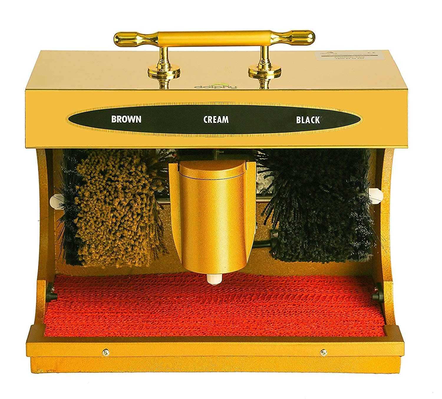 Golden & Silver Automatic Shoe Polish Machine Shoe Cleaner Shoe Shine Machine For Hotel Office & Bank