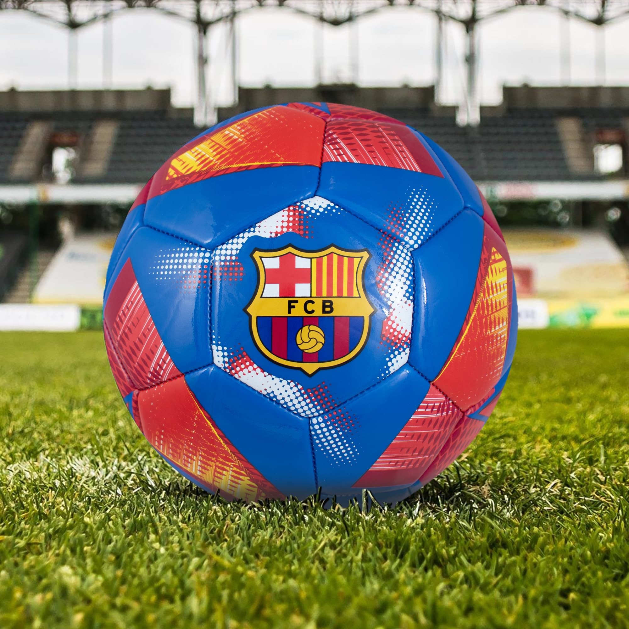 Hy-Pro Ballon de Football sous Licence Officielle FC Barcelone Taille 3 Motif Spirale Marchandise Barca Entraînement Collection pour Enfants et Adultes