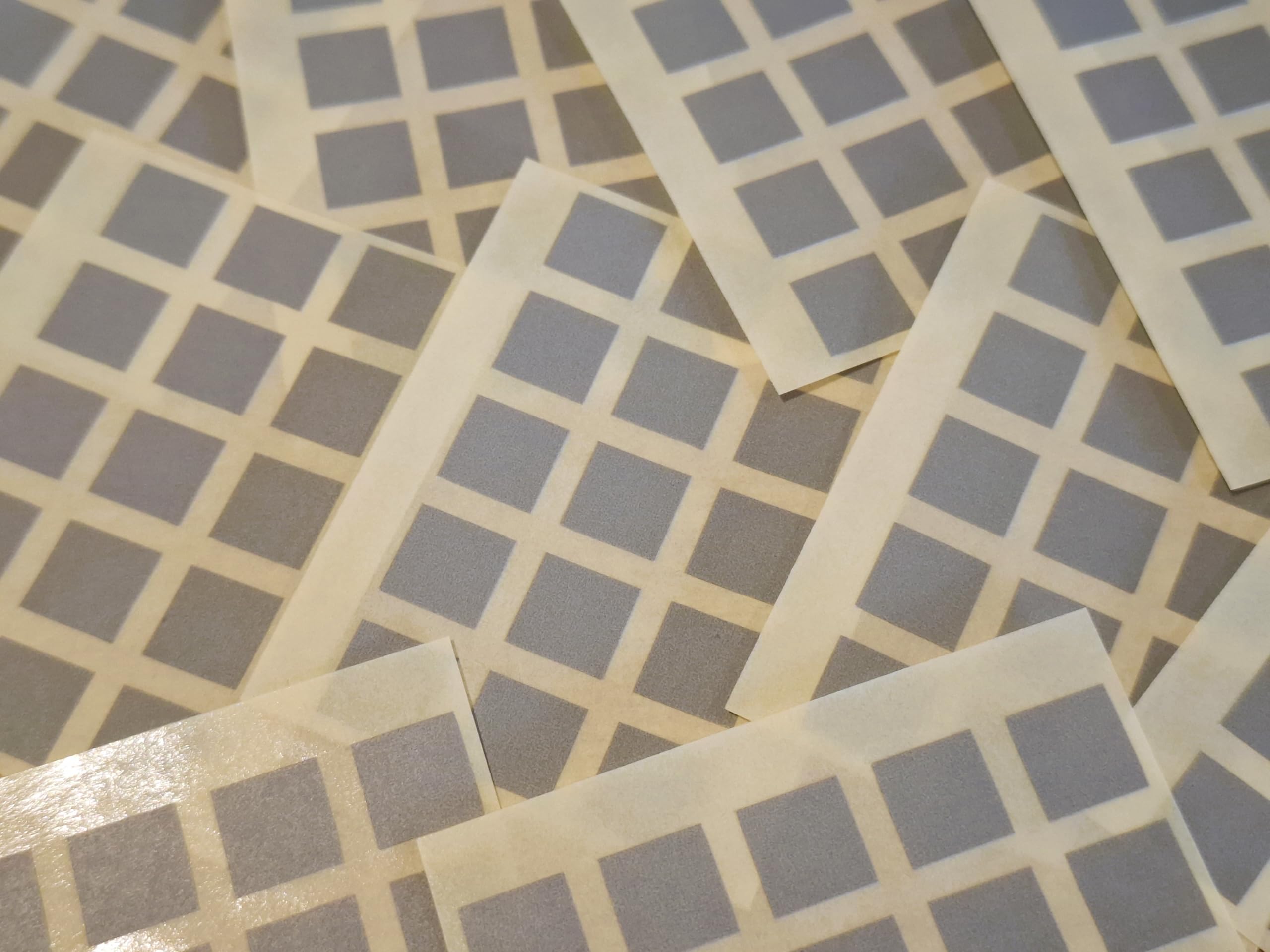 150 Selbstklebende Etiketten 10x10 Mm Quadratisch, Grau – Farbcode-Aufkleber Für Organisation & Beschriftung
