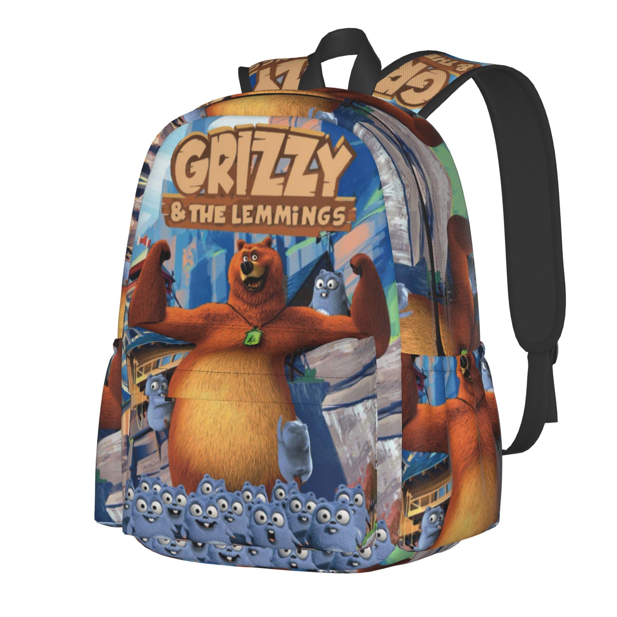 Suehome Grizzy and Lemming Backpack Laptop Daypack School Shoulders Bookbag Girls Boys Travel Bookbag