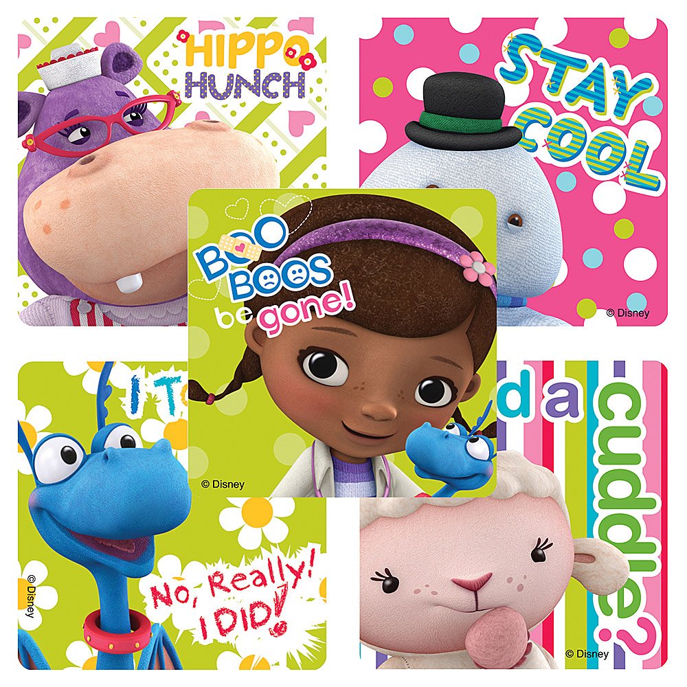 Disney Doc McStuffin Stickers - Party Favors - 100 Per Pack