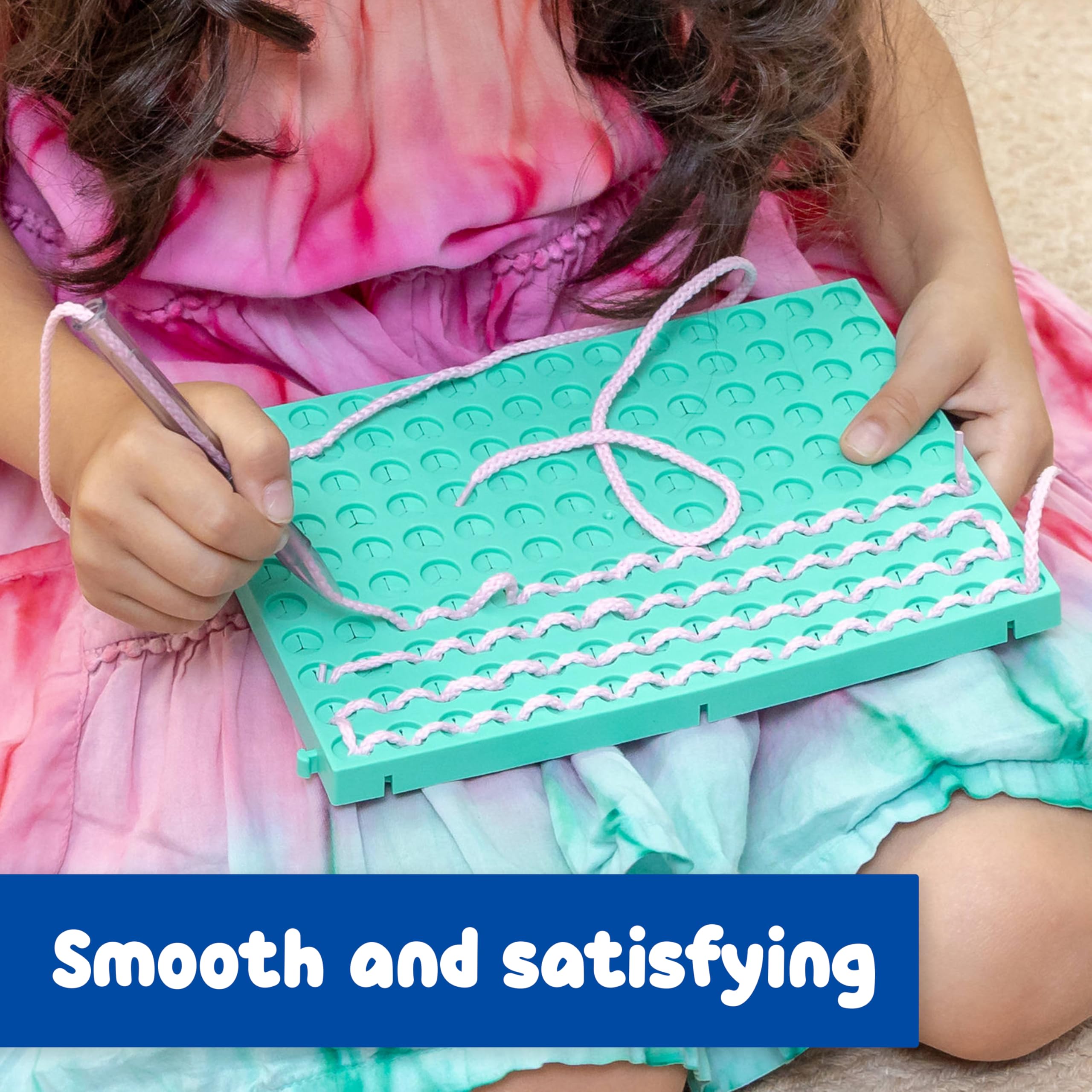 Spark & Wow Calm Down Threading Boards | Aquatica | Set of 2 | Calming Sensory Board | Social Emotional Learning Activities | Occupational Therapy Toys