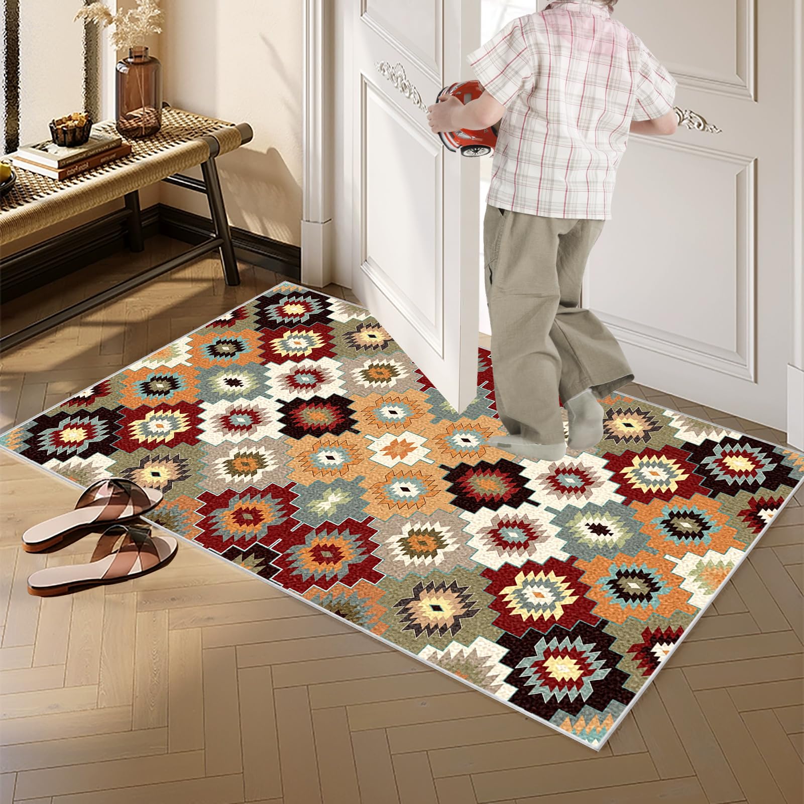 Dywan Długi Korytarz 40 x 300 cm Dywan Chodnik Kuchenny Antypoślizgowy Dywan Chodnik Chodnik Antypoślizgowy Zmywalny Dywan Kuchenny Do Wejścia, Korytarza, Sypialni