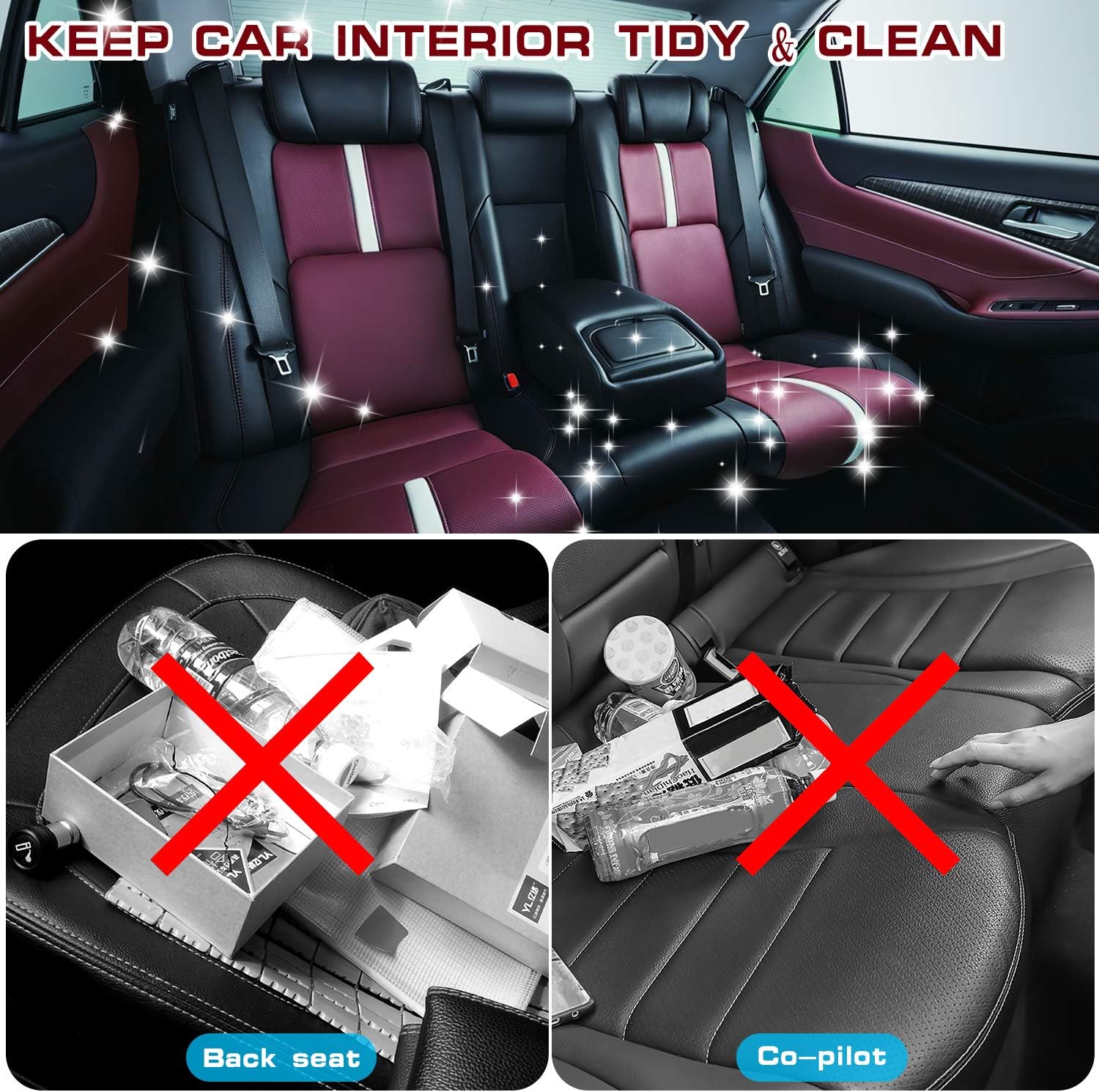 UooEA Handbag Backseat Organizer Upgraded Image