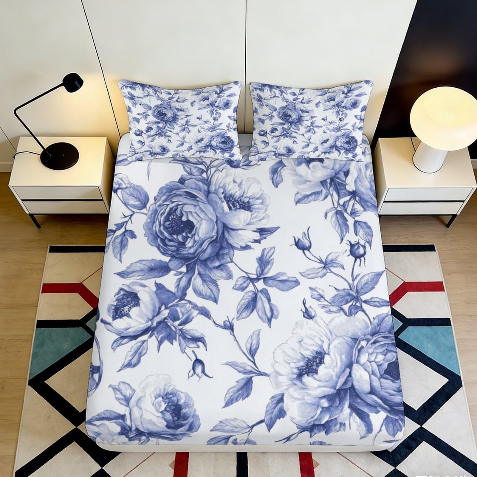 3D Printed Fitted Sheet Microfiber with Galaxy Starry Sky Pattern for Bed Protection and Bedroom Decor, Suitable for European Standard Mattresses 90x200x25cm