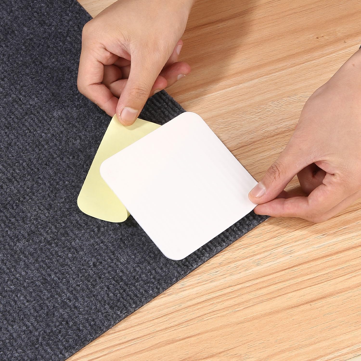 12 Adesivi Antiscivolo Per Tappeti - Gripper Riutilizzabile Per Cucina, Bagno E Pavimenti Lisci - Foto 5