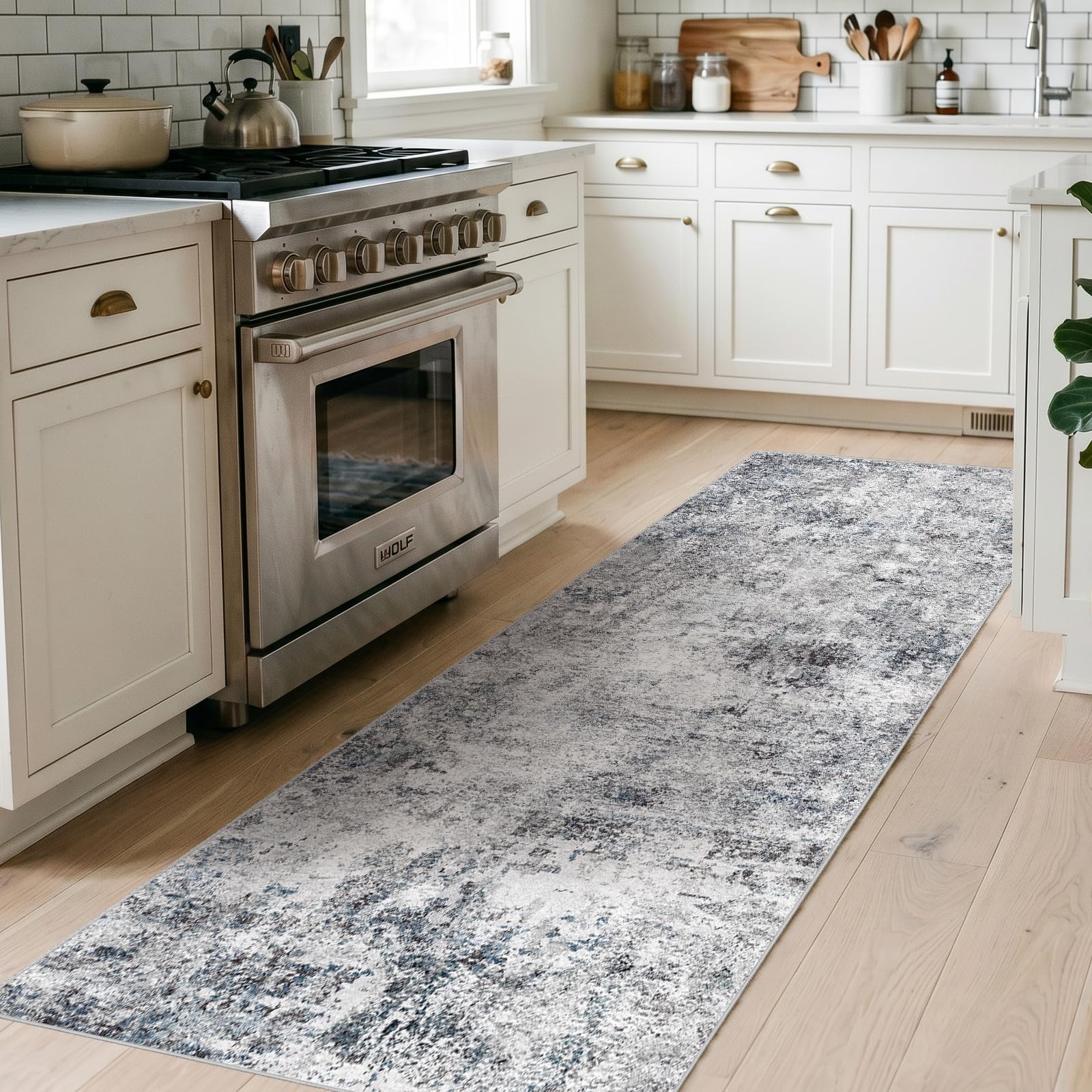 Puino 2x6 Washable Kitchen Runner Rug