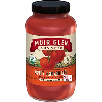 Muir Glen Organic Spicy Arrabbiata Pasta Sauce, No Sugar Added, 23.5 oz.