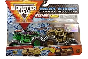 Monster Jam 1:64 Scale Color Change Grave Digger Vs MAX D Maximum Destruction