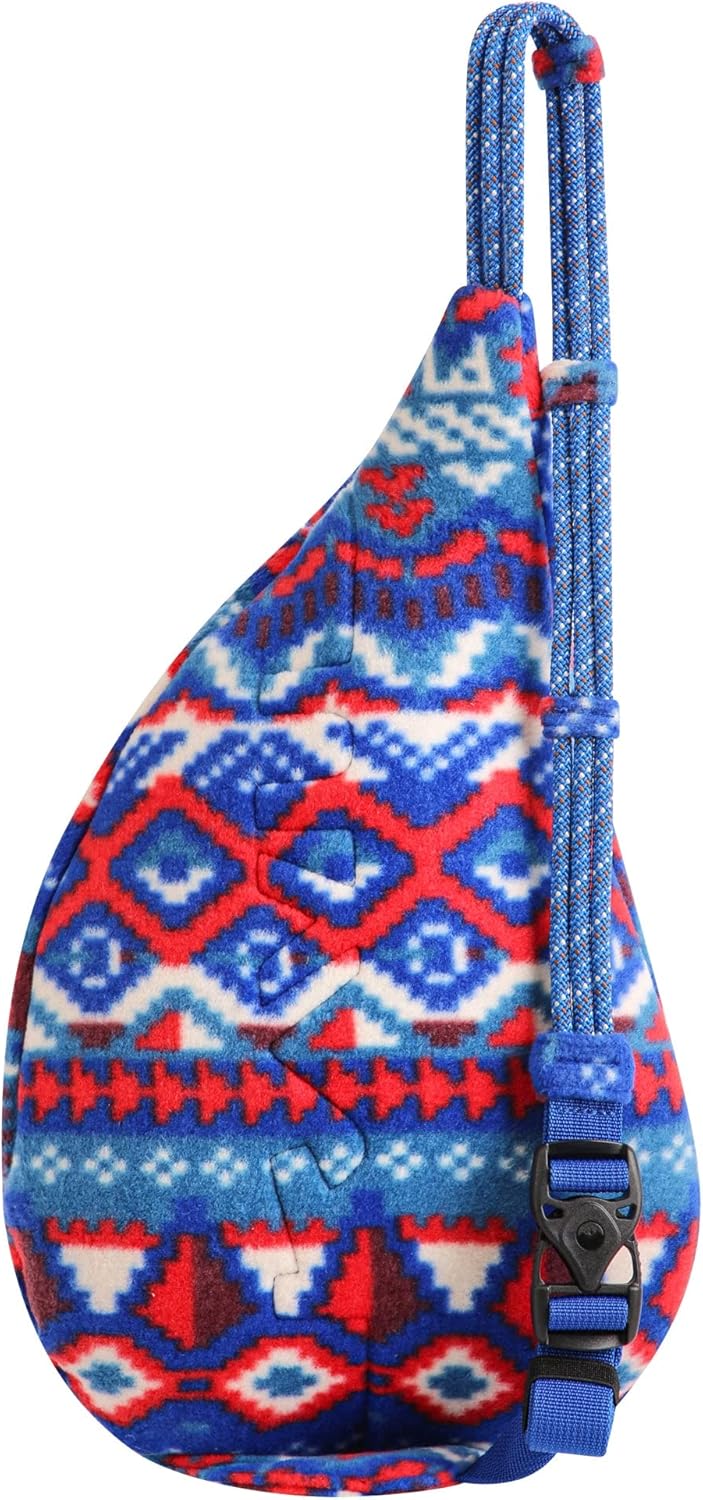 KAVU Mini Polar Rope Sling Crossbody Fleece Polyester Bag