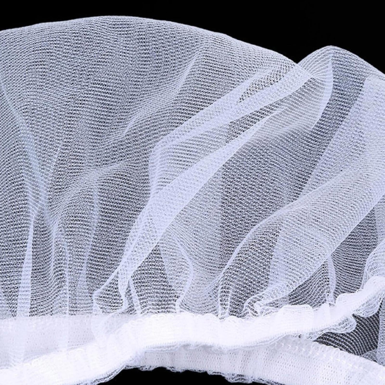 Bird Cage Net Cover Seed Catcher Skirt Stretchy Ventilate Dustproof Cover (White) - Image 4
