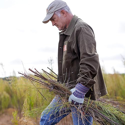 Miniatura 9 de Wells Lamont Paquete de 2 pares de guantes de trabajo de cuero para hombre con palmas reforzadas resistentes, L (4006N-WNW) , gris