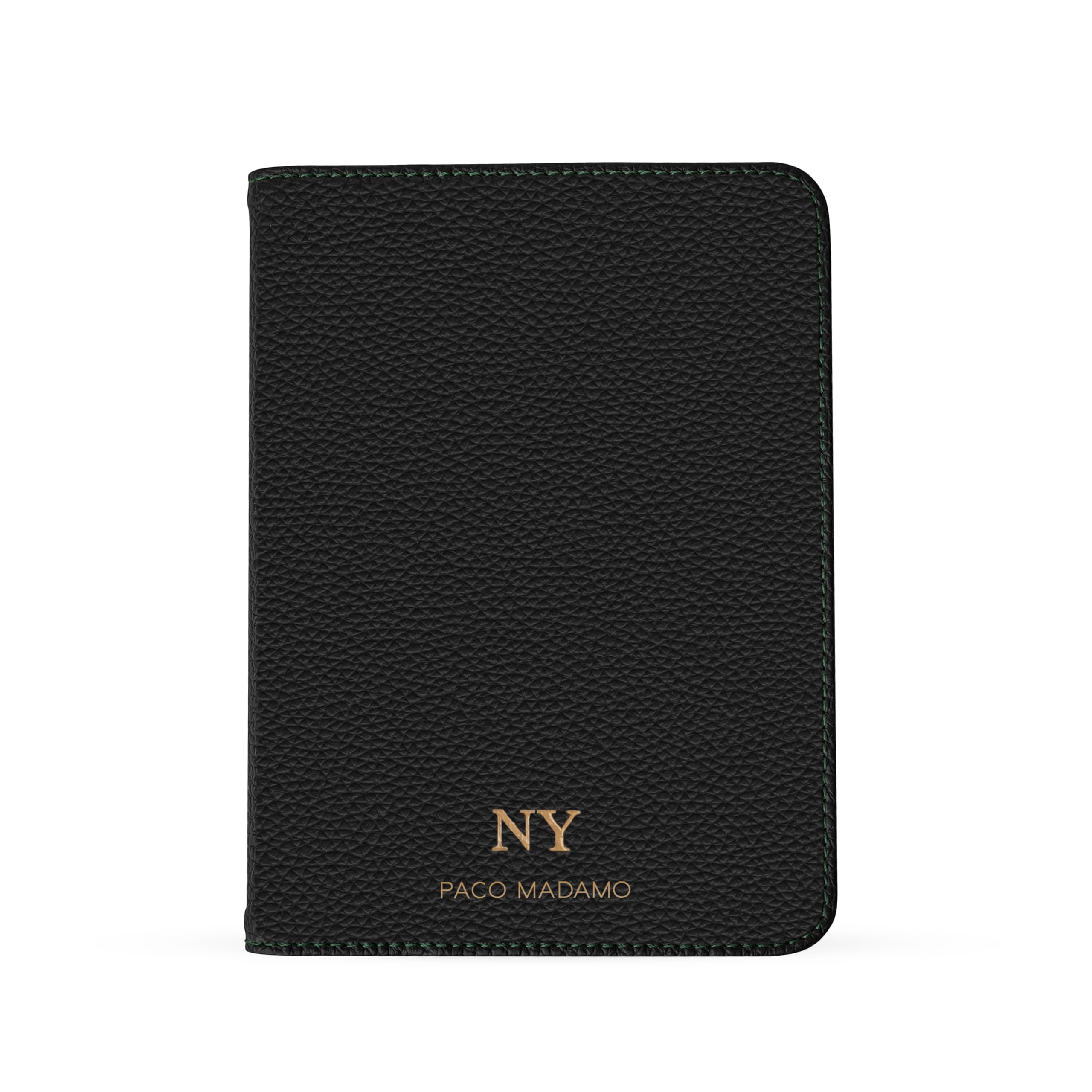 - Black Passport and Travel Document Holder – Vegan Leather Passport Case with 4 Card Slots, One Compartment, Travel Passport Cover, Custom Letter Personalization