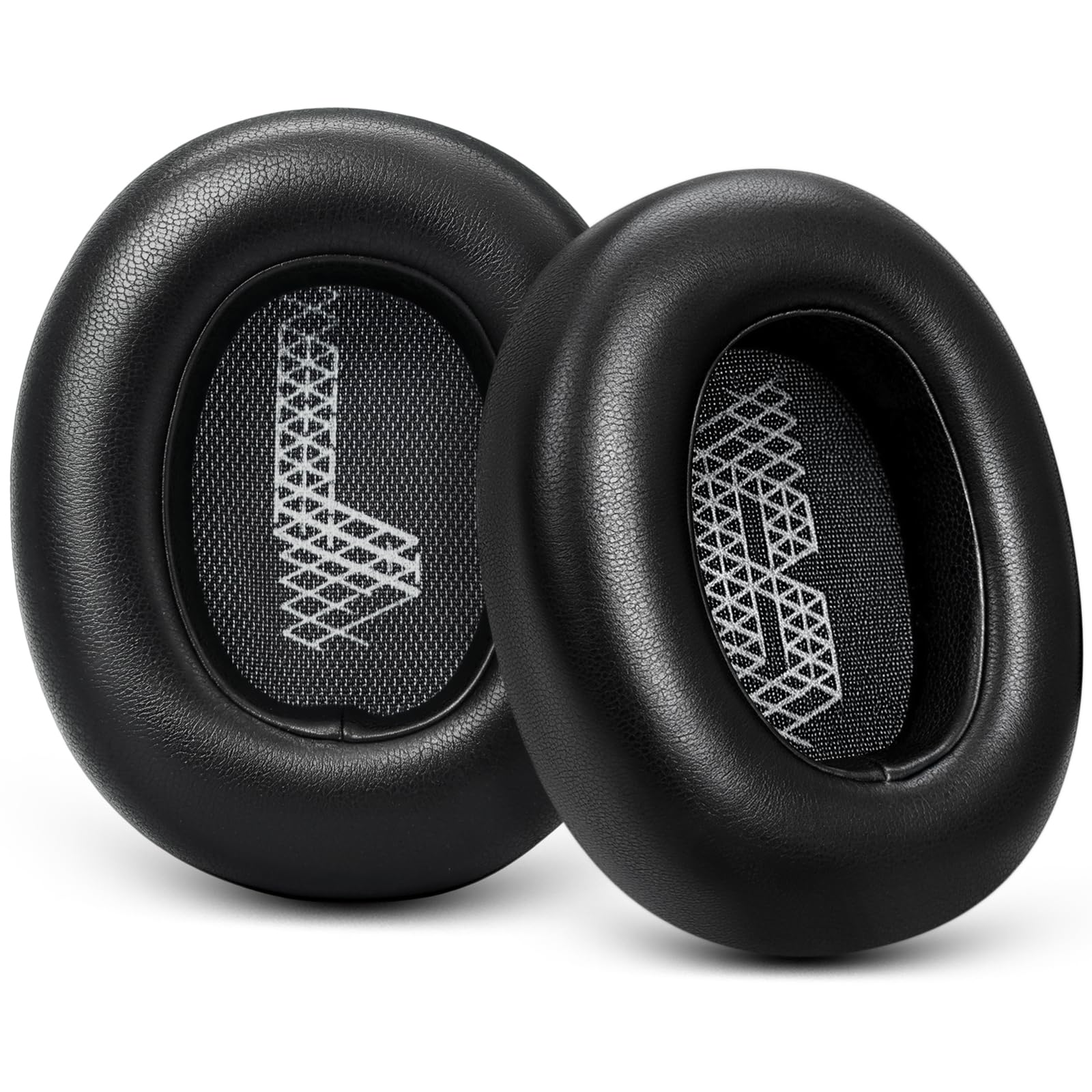 GEVO Replacement Earpads Cushions for JBL E65 (E65BT E65BTNC)/Live 650 (650NC 650BTNC)/Duet NC, Ear Pads with Soft PU Leather Cushions, Noise Isolation Foam, Added Thickness (Black)-image-17