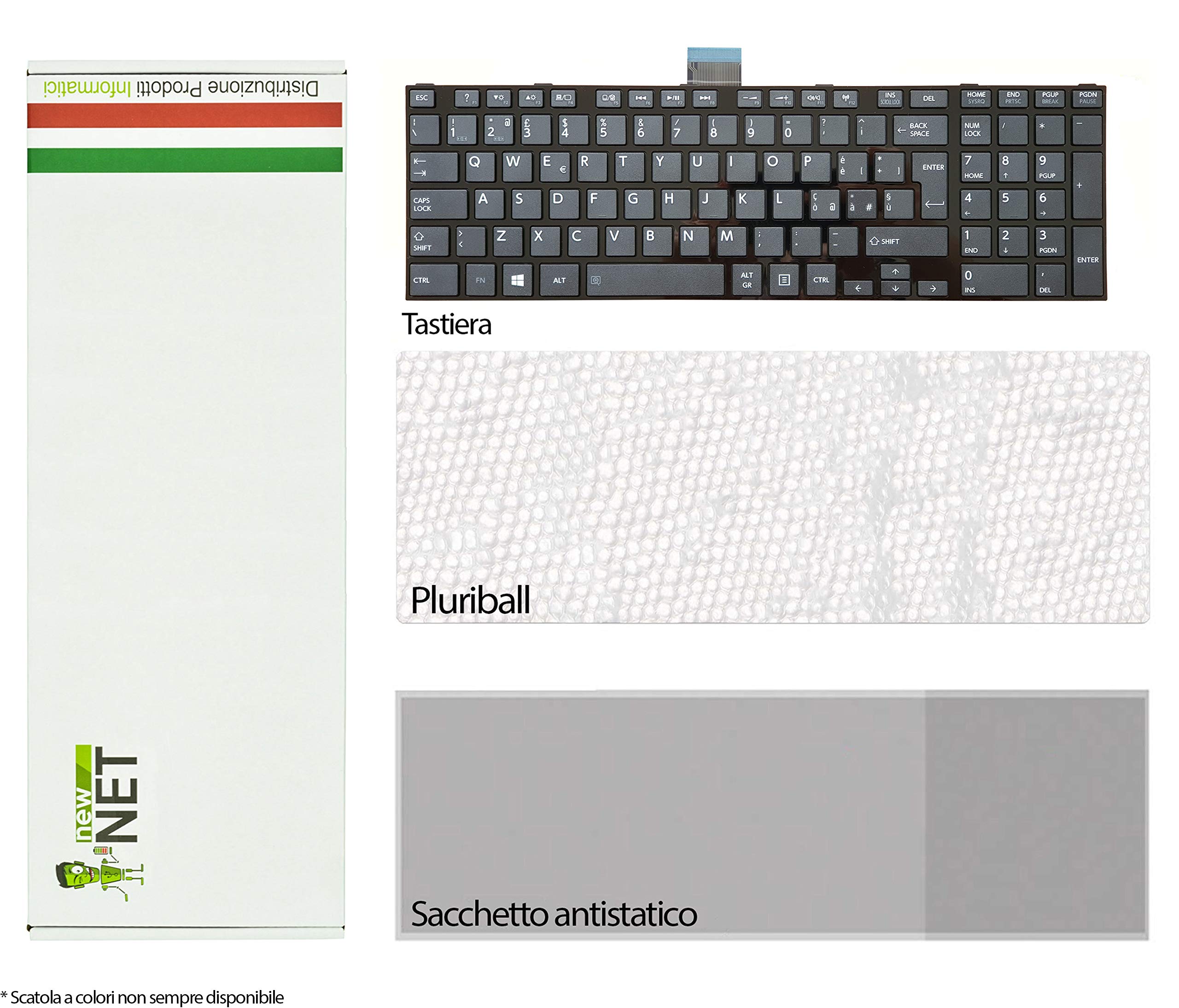 NewNet Keyboards Tastiera aliana Compatibile per Notebook Satelle