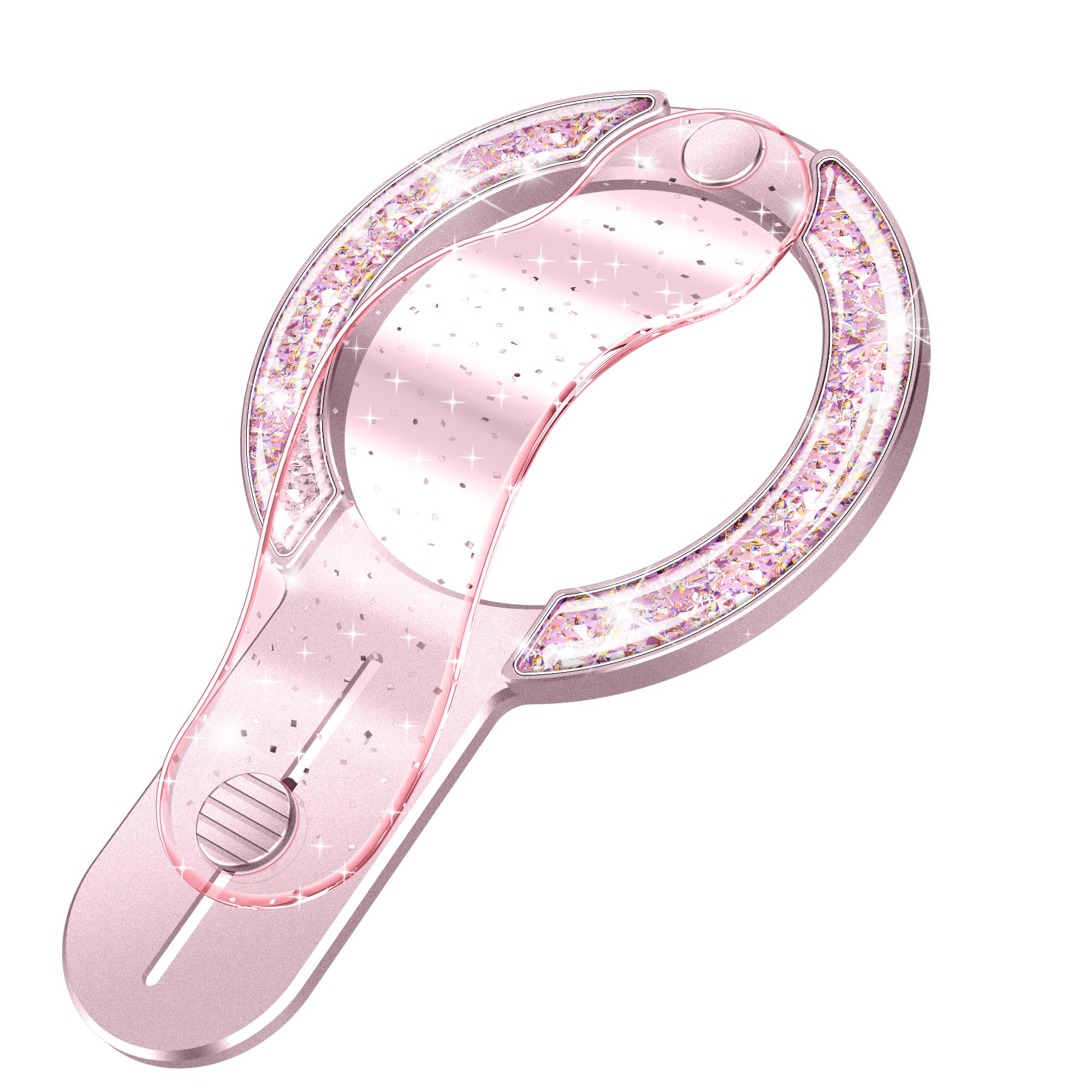 GripMate for MagSafe Phone Grip for iPhone - Glitter Magnetic Phone Ring Holder for Women Girs - Comfortable Stylish Fin