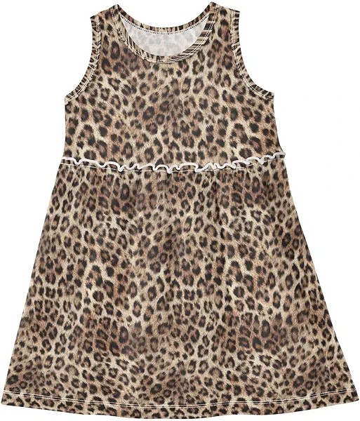 Aslsiy Toddler Girl Summer Sleeveless Dress Girls Dress Cotton Casual Beach Sundress 2-8T