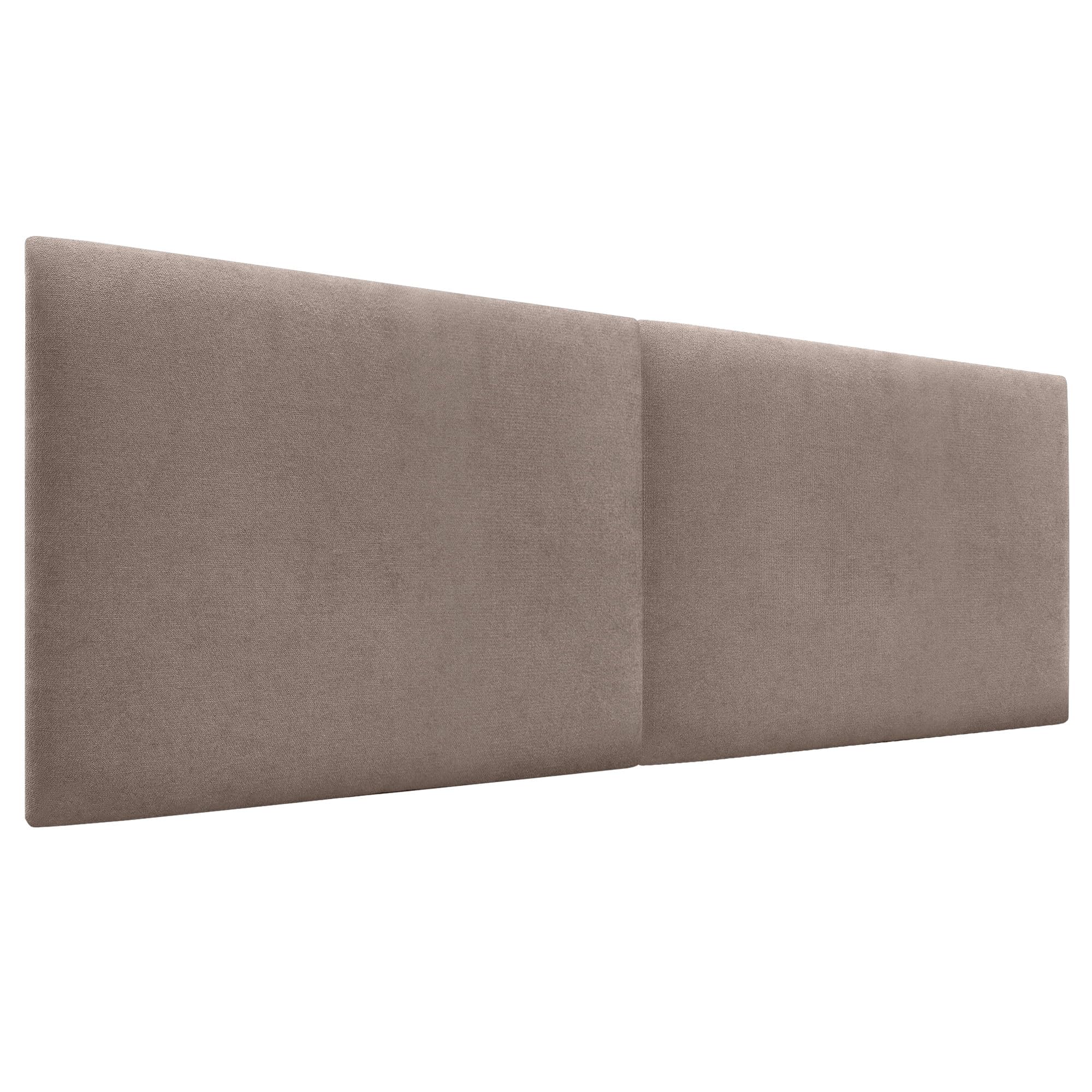 DHOME Gepolstertes Kopfteil Glatt aus Aqualine-Stoff Höhe 70 cm Dicke 4 cm und 8 cm für Wand Akustische Kopfteile Schallabsorbierend Kopfstütze (Stoff Erde, 160cm Dual, Dicke 4cm)