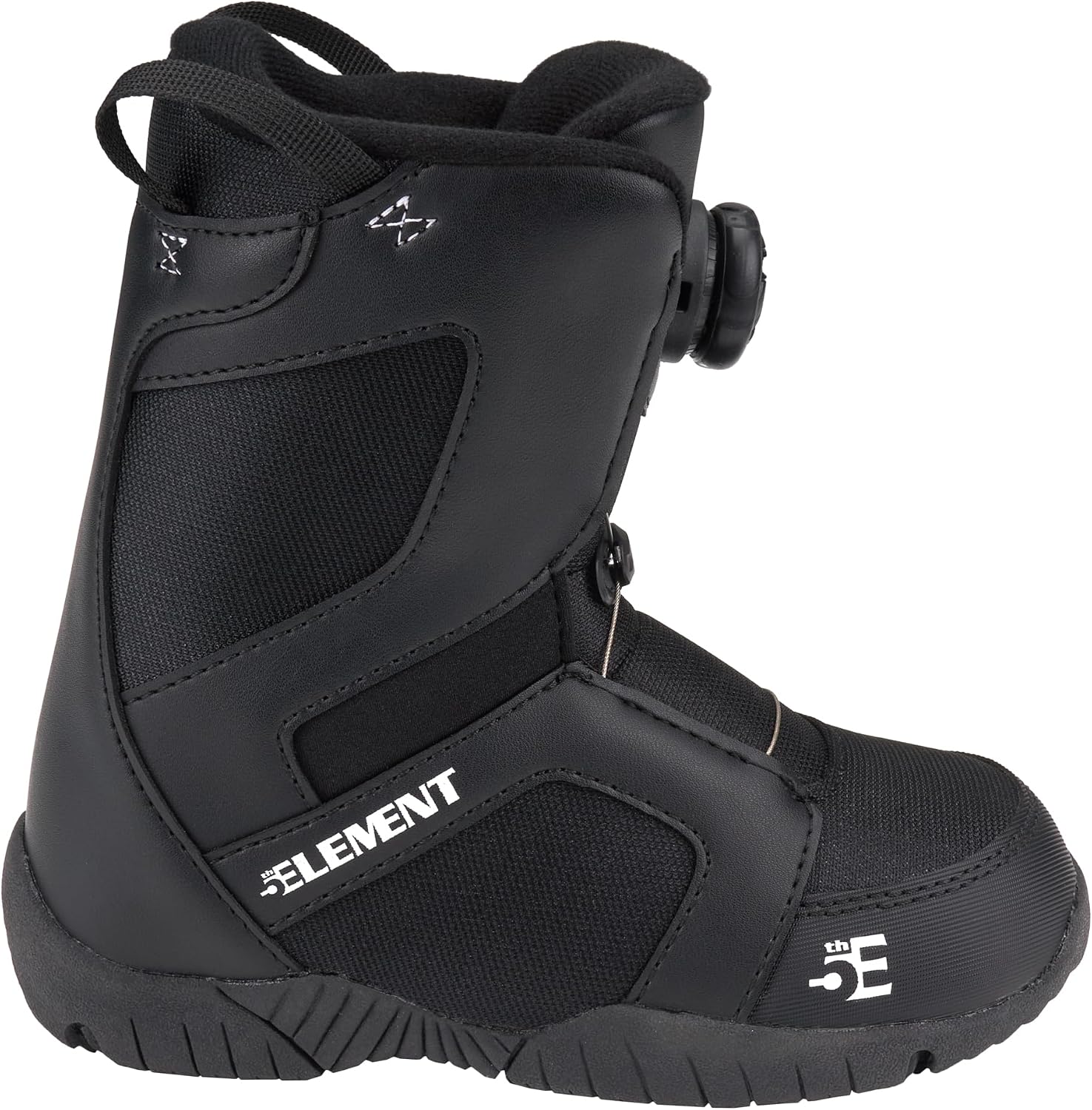5th Element ST mini Velcro, Lace and Dial Snowboard Boots for Kids - Compatible with Strap Snowboard Bindings- Waterproof Liners -All Mountain Snowboarding Kids Size