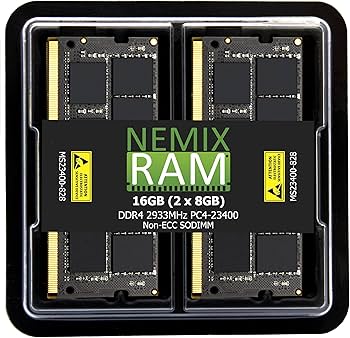 NEMIX RAM 16GB (2X8GB) DDR4 2933MHZ PC4-23400 2Rx8 1.2V CL21 260