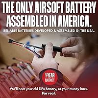 Vista 5 de Titan Lithium Ion Airsoft Battery 3000 mah 11.1v Battery Nunchuck T-Plug Maximum Capacity & Performance 11.1 Volt for Airsoft Gun