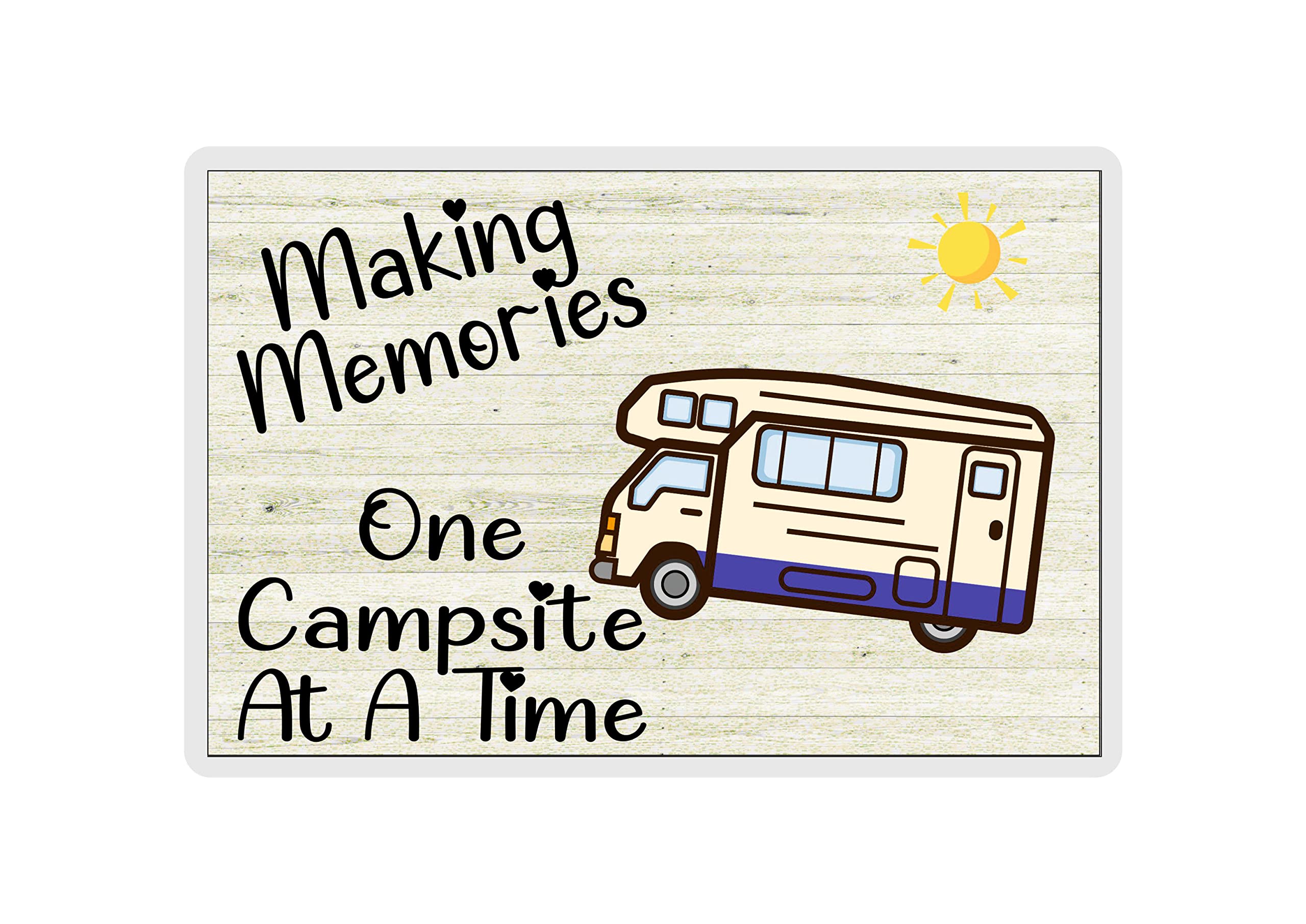 Decalarama Motorhome Fridge Magnet - Making Memories One Campsite At A Time - Holiday Novelty Gift Present