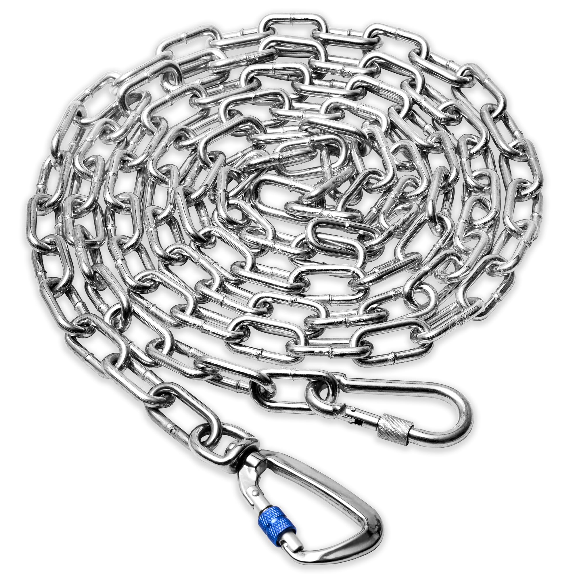 Schwerlast 40FT Metall-Hundekettenleine, Kaussicher, Rostfest, Mit Drehbarem Haken, Outdoor Hundebindekabel für Garten, Camping & Training, Für Mittel- bis Großhunde bis 150lbs
