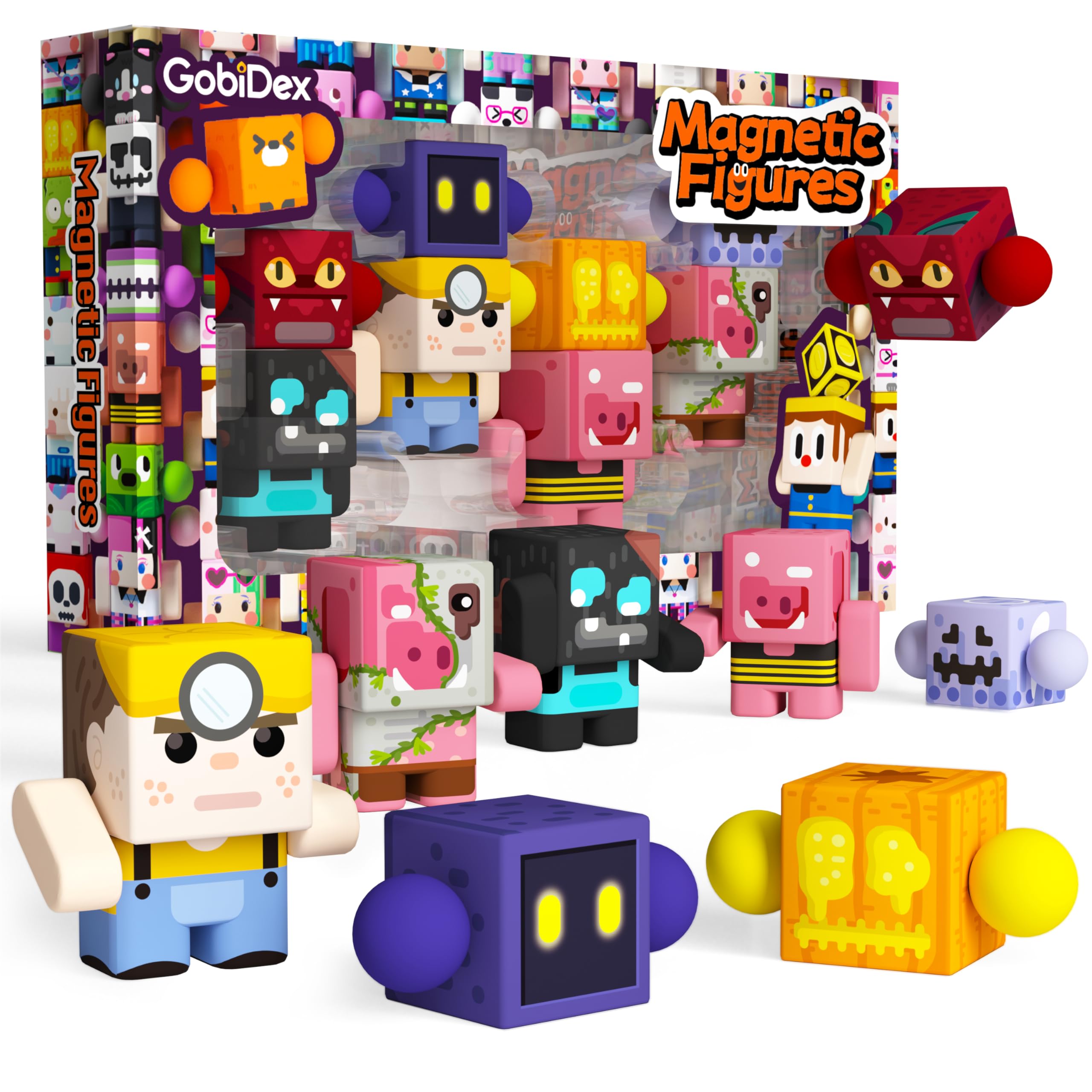 Amazon.com: GobiDex 8PCS Magnetic Action Figures- Creatures of