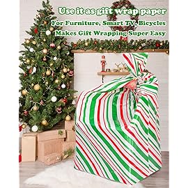 Large Christmas Gift Bags, 3PCS 56X 36 Jumbo Extra Large Gift Bag, XL Christmas Bags for Wrapping Oversized Giant Huge Gifts, Xmas Santa Big Holiday Gift Bag, XXL Plastic Gift Bags for Presents