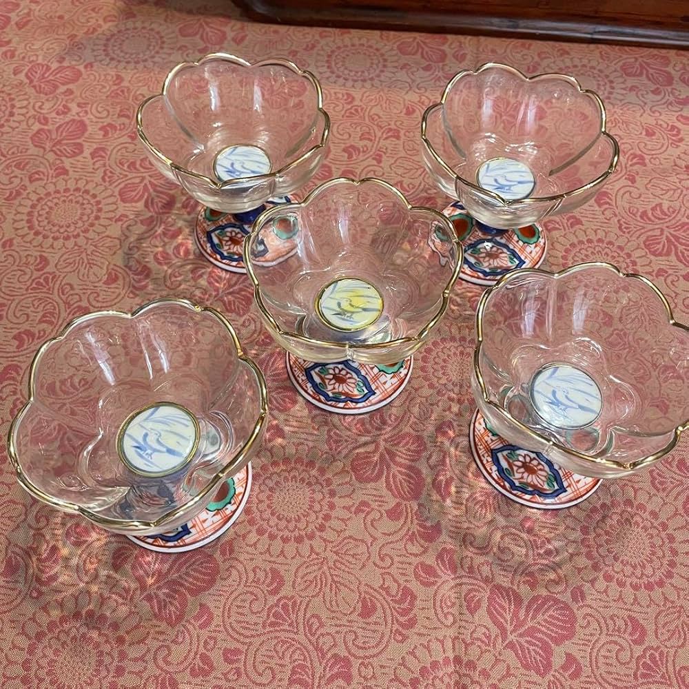 Amazon.co.jp: 龍峯 赤絵ガラスデザート揃 つみき 三洋陶器 花風流 Amazon.co.jp: 龍峯 赤絵ガラスデザート揃 つみき 三洋陶器 花風流