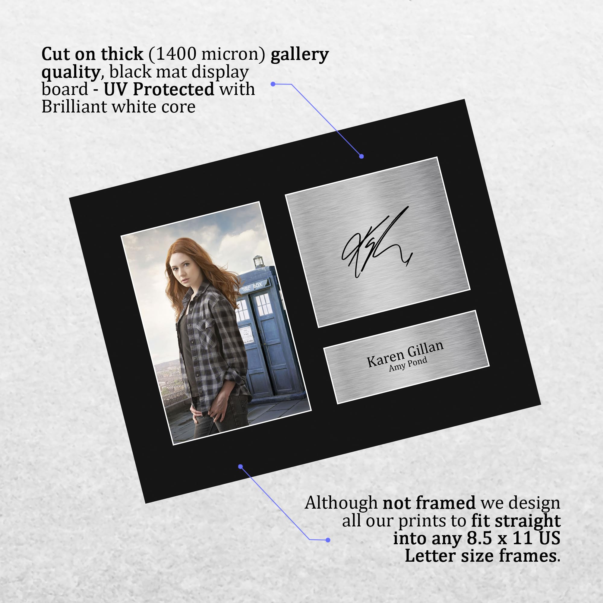 Amazon.com: HWC Trading Karen Gillan Dr Who Gifts Printed Signed