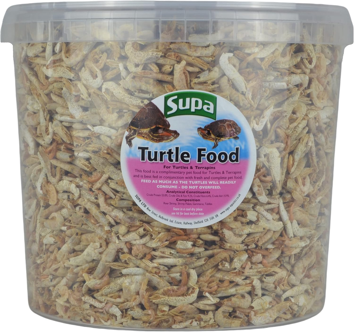 Supa Turtle & Terrapins Food Superior Mix 5 Litre Bucket, Made Using