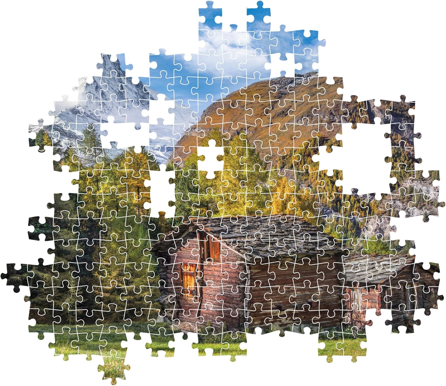 Clementoni - 35523 - Puzzle Collection - Charming Matterhorn - 500 Pieces - Adult Puzzle, Horizontal, Fun for Adults, Made in Italy