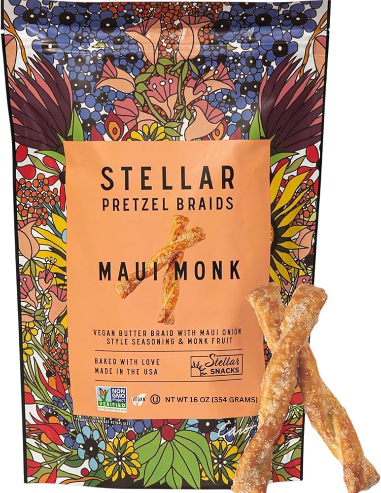 Amazon.com: Stellar Snacks Maui Monk Pretzels, 16 Oz Large Amazon.com: Stellar Snacks Maui Monk Pretzels, 16 Oz Large