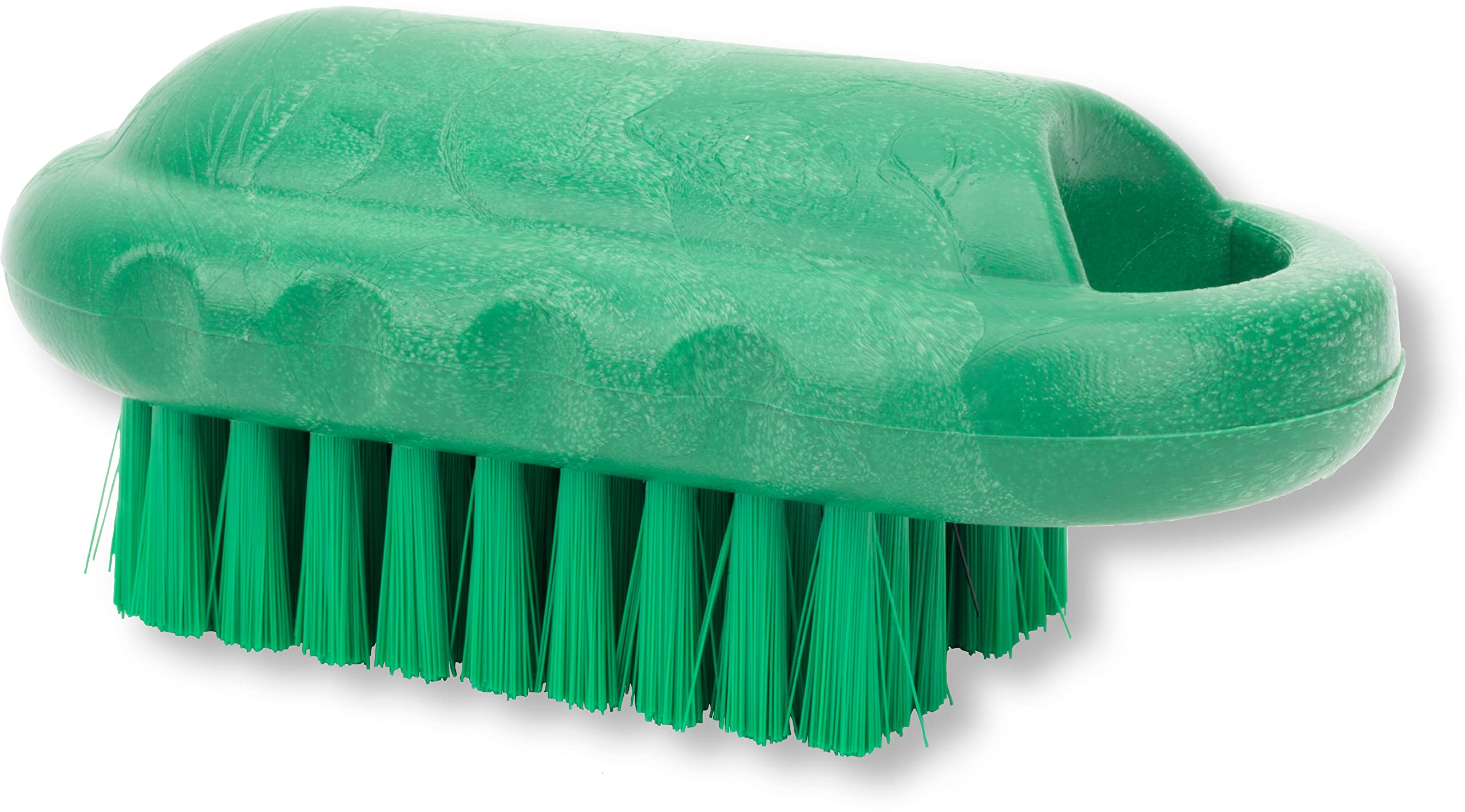 Sparta Nail Scrub Brush Commercial-Grade, Heavy-Duty Hand and Fingernail Brush with Stiff Bristles for Gardeners, Mechanics, and Foodservice Personnel, Plastic, 5 Inches, Green