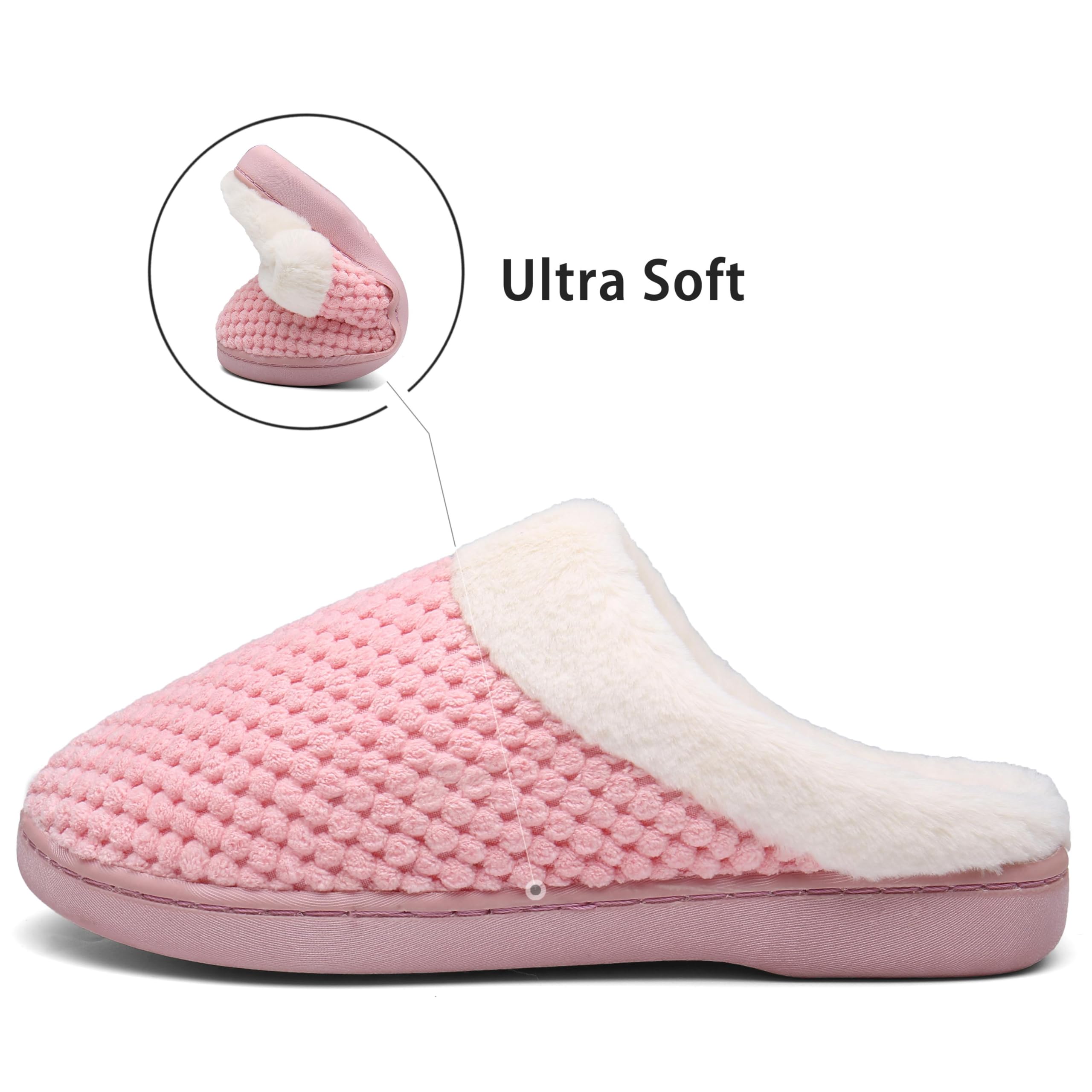 Mishansha Pantofole Donna Uomo Memory Foam in Caldo Cotone Scarpe da Casa