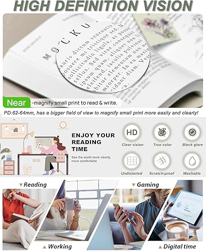 Miniatura 3 de MARE AZZURO Gafas de lectura de gran tamaño para mujer, lectores cuadrados grandes 1.0 1.25 1.5 1.75 2.0 2.25 2.5 2.75 3.0 3.5 4.0 5.0 6.0