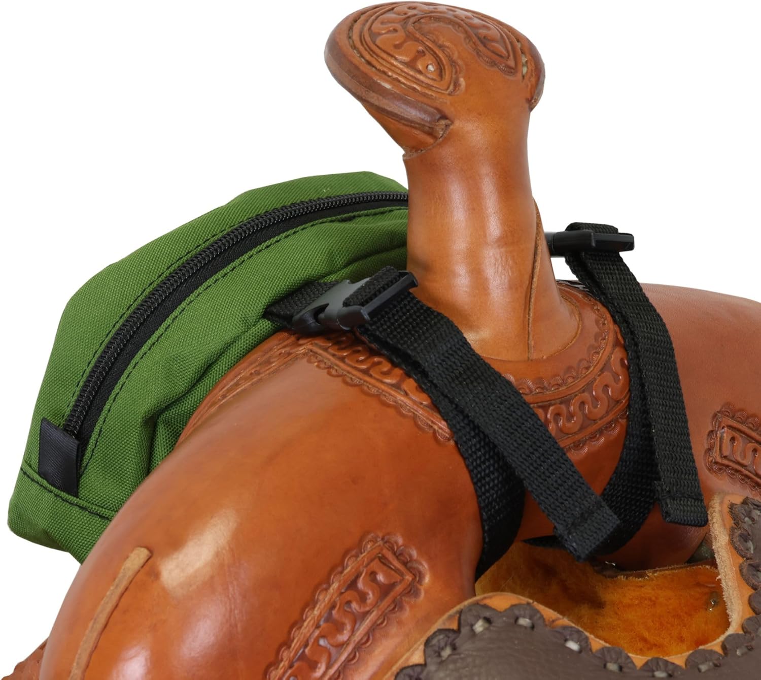 TrailMax Pommel Pocket – Compact Saddle Horn Storage Pouch for Trail Riding – Secure Front Saddle Bag for Phone, Snacks & Small Gear – Durable All-Weather Construction – Easy Access