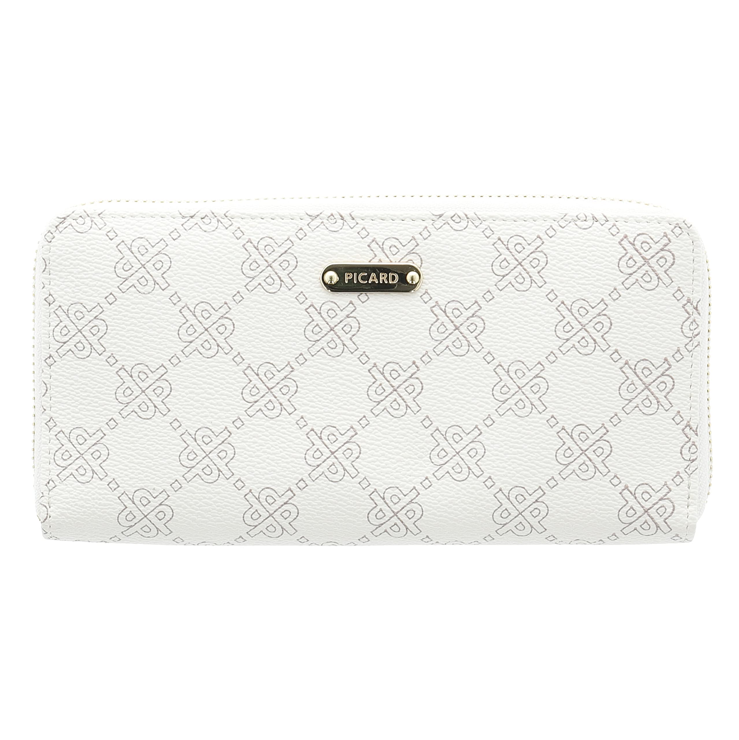 Picard Euphoria Women's Synthetic Wallet, Small, with Clip Closure, Wallet, Everyday, Going Out, Cream, 2,5x9,5x19 cm