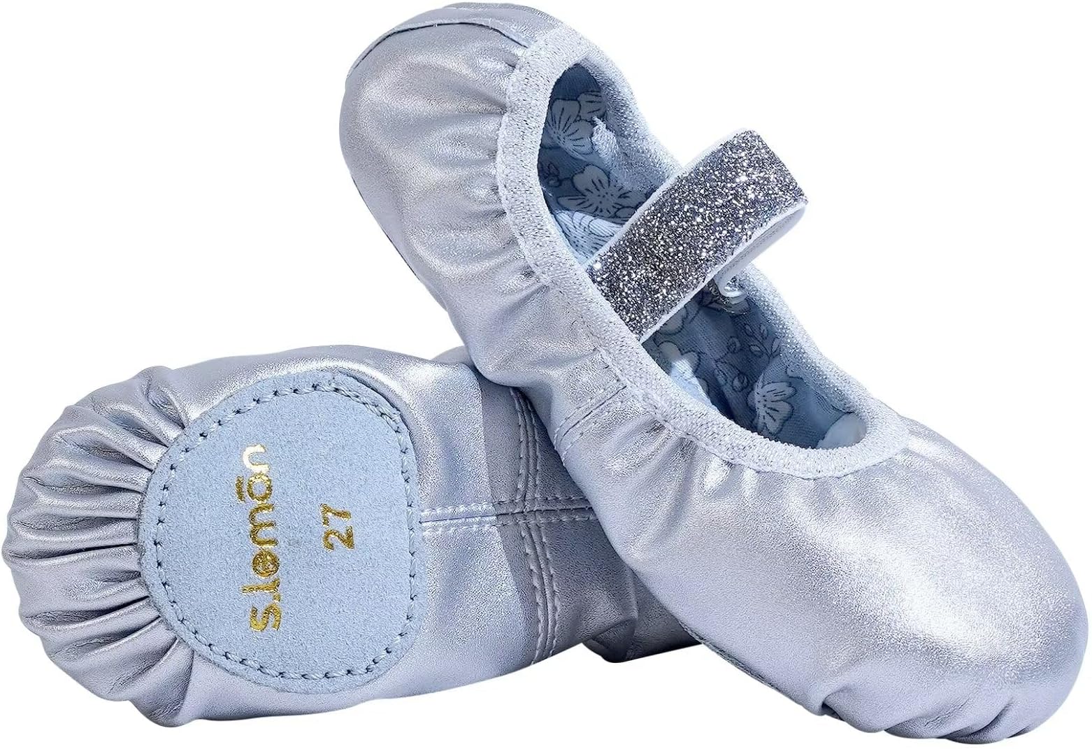 Microfiber-Leather Ballet Shoes,Leather Split-Sole Yoga Ballerina Dance Slipper Ballet Shoe