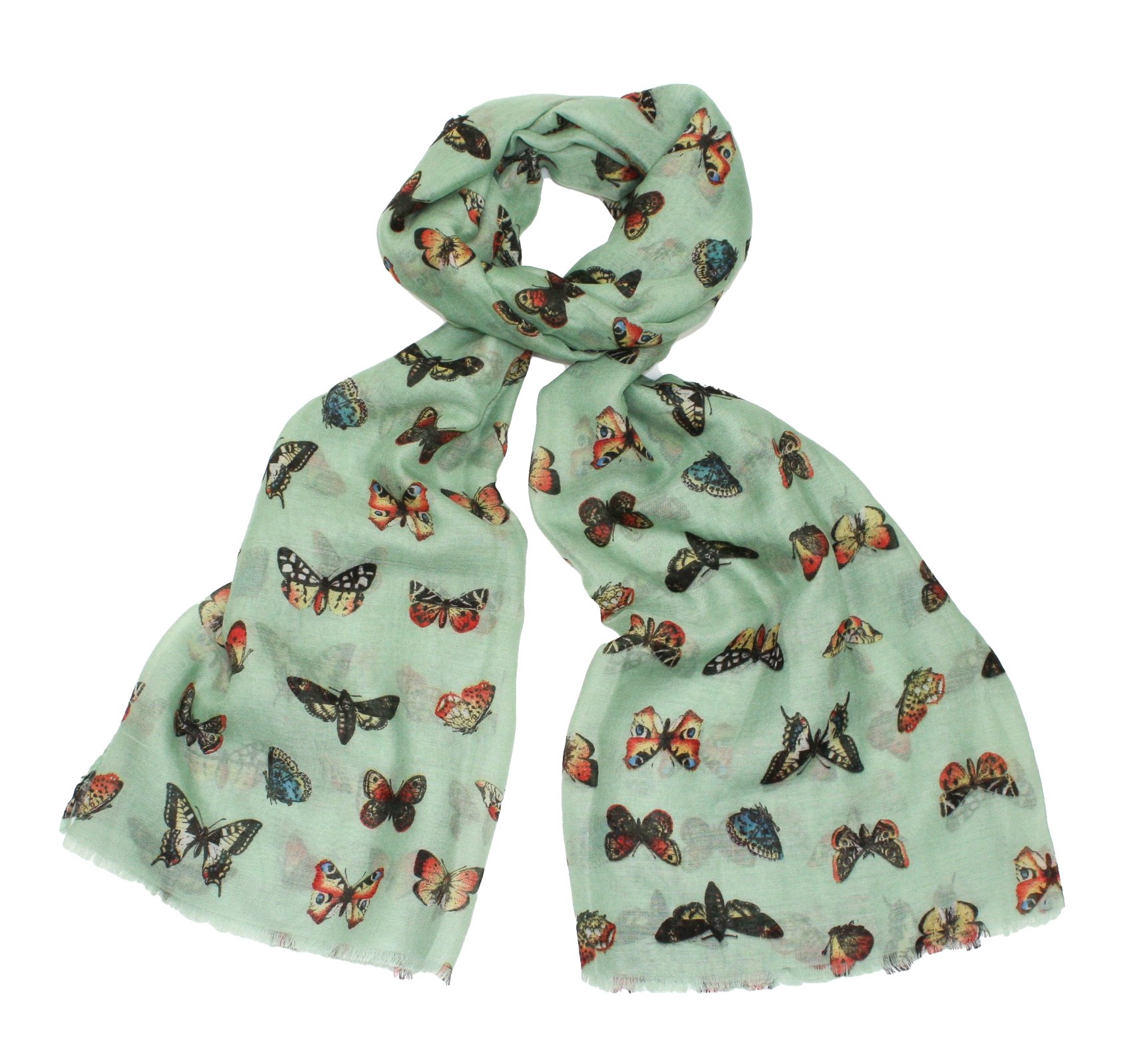 The Olive House Women's Green The Olive House® Butterfly Scarf
