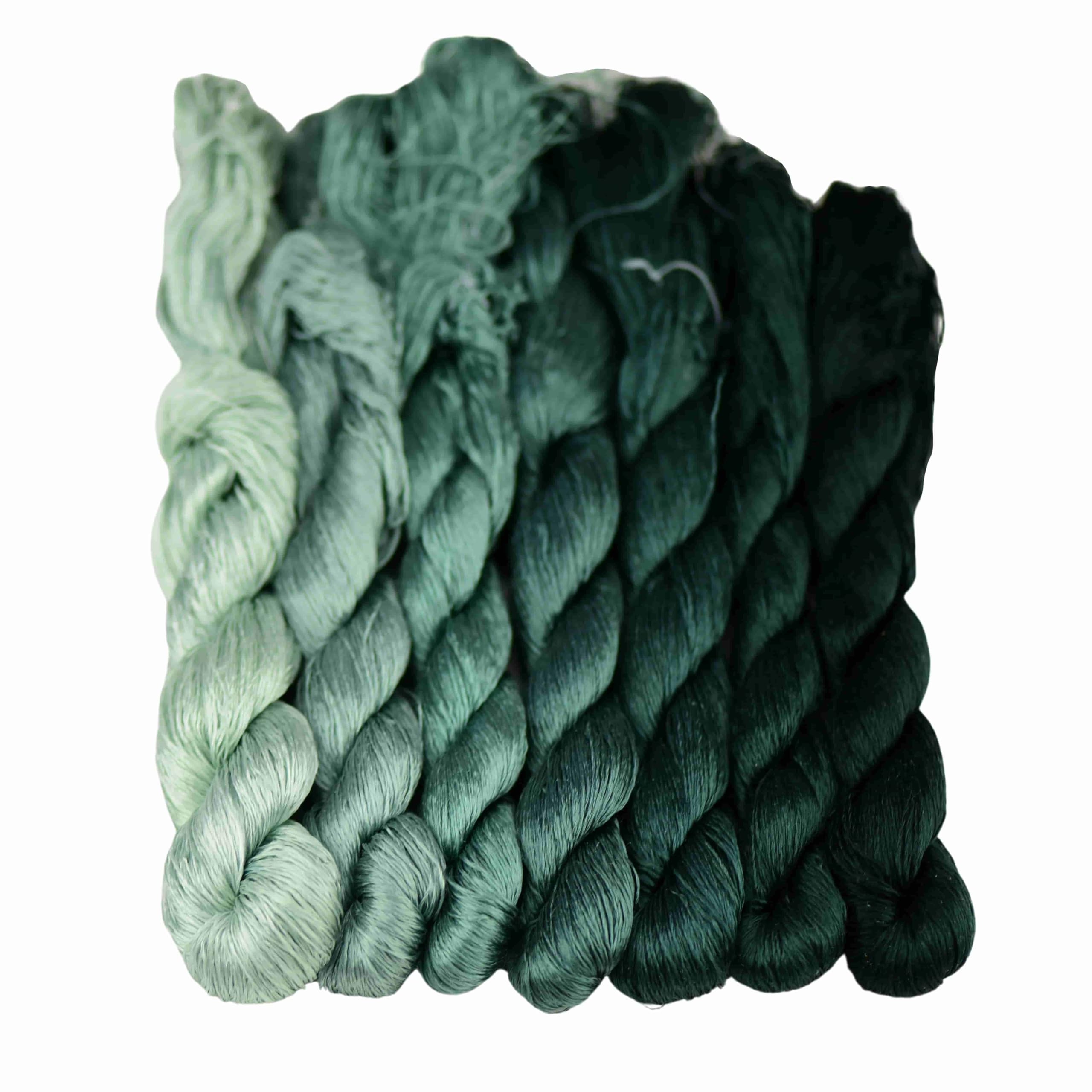 MINGGUXIUYI Natural 100% Silk Thread, Handmade Embroidery Thread Silk Floss 7 Colors 110m Each (47)