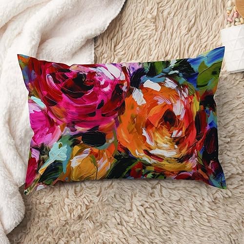 Vista 264 de ArogGeld Chinoiserie - Funda de cojín con estampado de leopardo y guepardo fucsia, con manchas de animales de vaca, color rosa oscuro, decoración