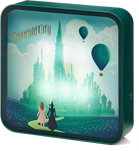 Numskull Offizielle Wicked LED-Leuchtbox aus Acryl – Elphaba & Glinda Design – USB-betrieben oder batteriebetrieben – Für Schreibtisch, Regal oder Wandmontage