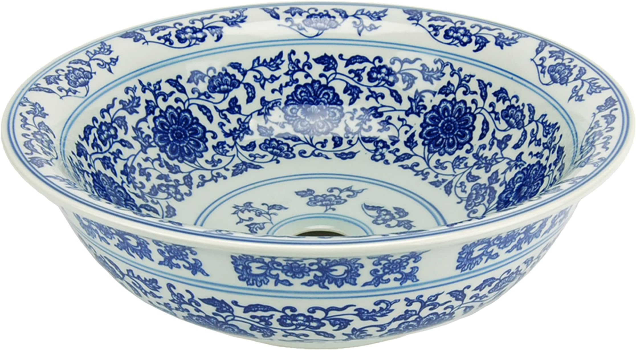 Fontaine Chinese Dynasty II Porcelain Vessel Bathroom Sink, FSA-PVS-PT-008