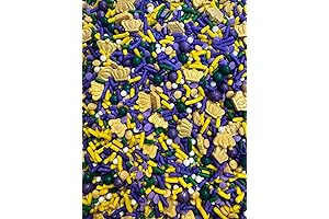 Mardi Gras King Cake Desert Cupcake Cake Decoration Confetti Sprinkles Cake Cookie...