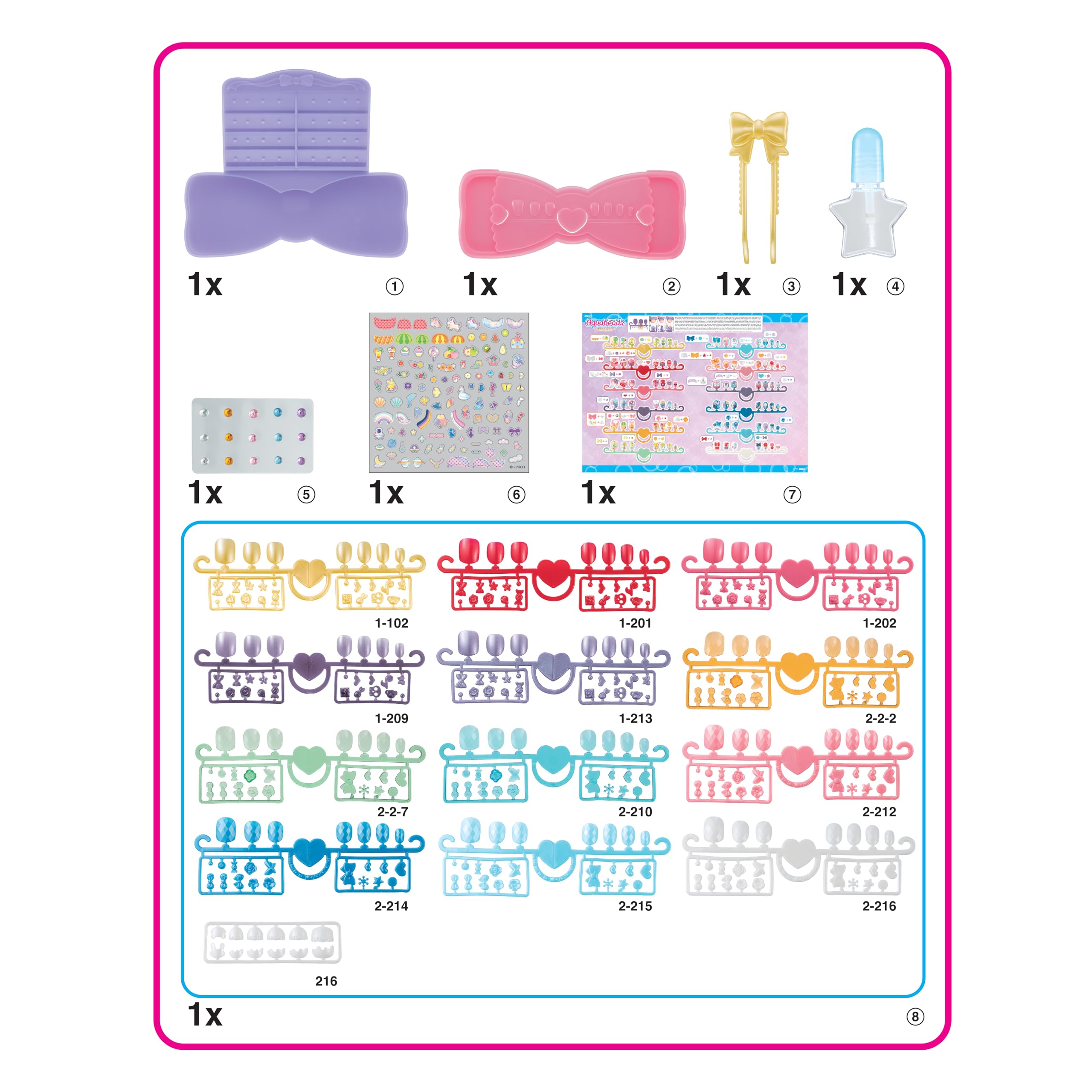 Aquabeads Nail Studio- 35027 Aquabeads Studio paznokci, zestaw startowy