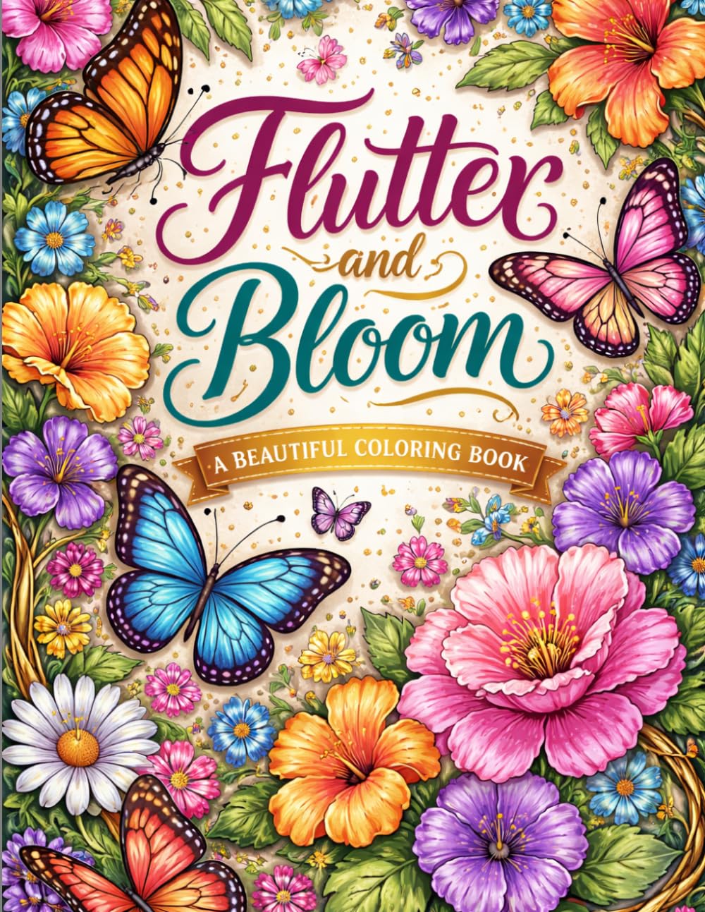 Flutter and Bloom A Beautiful Coloring Book
