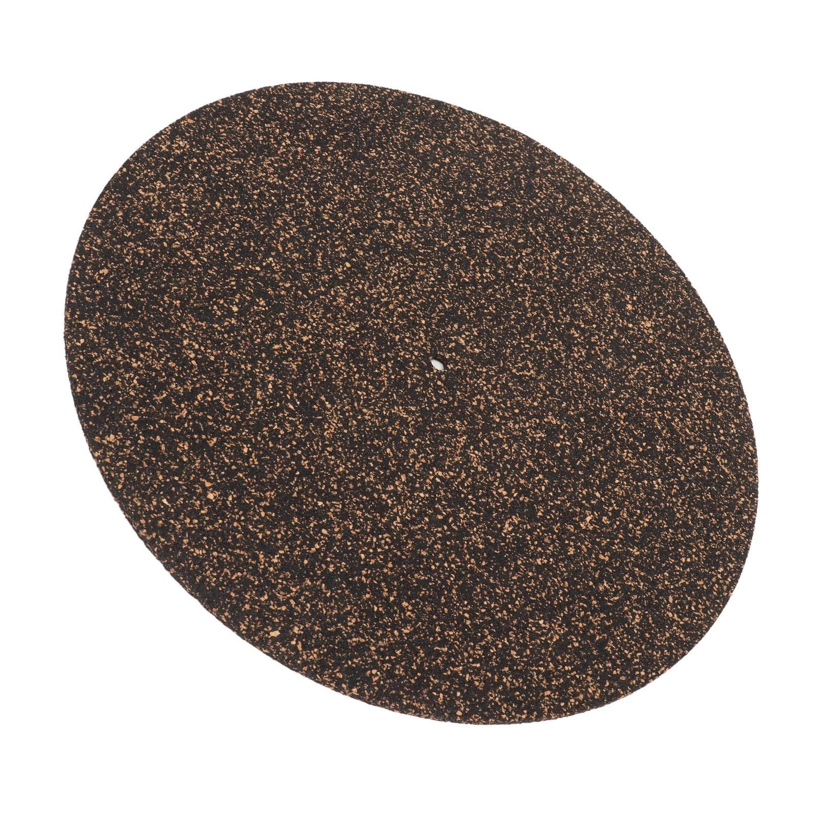 Tappetino per Piatto in Sughero per Giradischi da 4 Mm, Tappetino per Giradischi Durevole Antistatico Antiurto Antiscivolo, Grado Audiofilo Migliora Suono e Prestazioni per