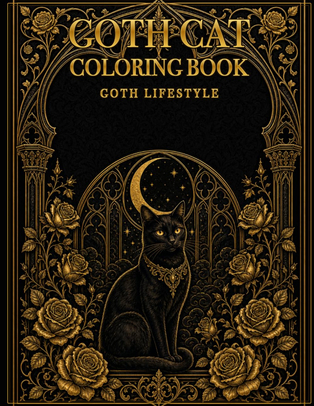 Goth Cat Coloring Book: Goth Lifestyle